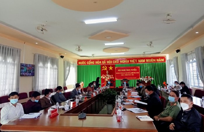 Hội nghị trực tuyến tiếp xúc cử tri sau kỳ họp thứ ba, HĐND tỉnh, huyện khóa X, nhiệm kỳ 2021 - 2026